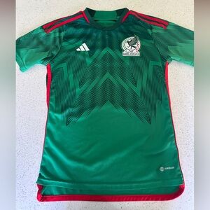 Adidas Green and Red Performance Jersey Mexico. Small. Men’s.